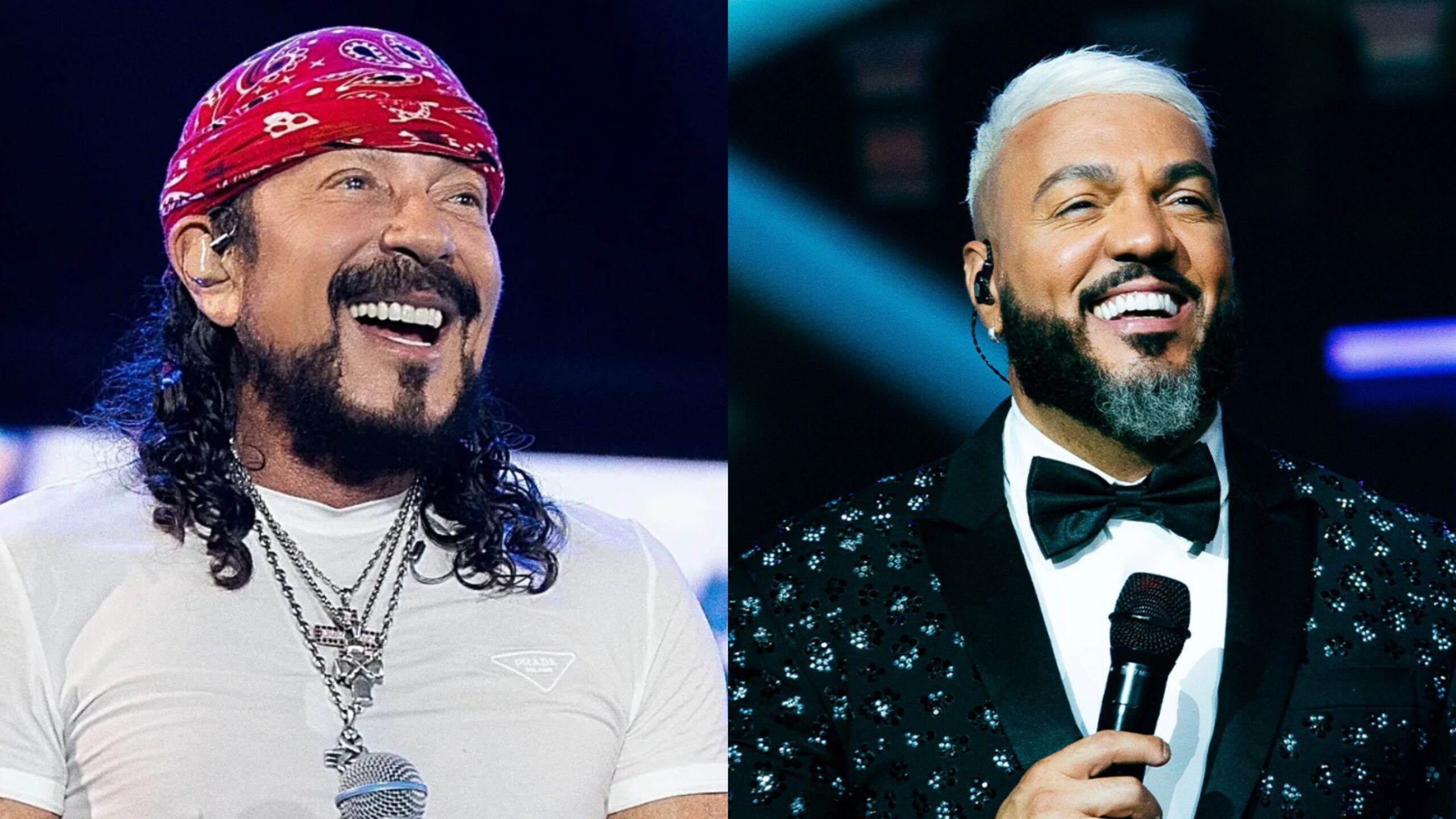 Bell Marques e Belo em montagem fotográfica para divulgação do evento Flores, em Fortaleza.